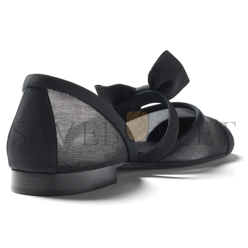 CHANEL MARY JANES MESH & GROSGRAIN G46701